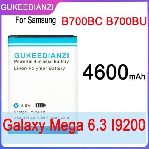 B700BC B700BU 4600mAh Mobile Phone Battery For Samsung Galaxy Mega 6.3 GT I9200 I9208 I9205 I9202 Li-polymer Batteria Batterij