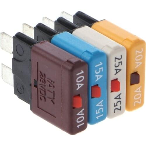 Circuit Breaker Blade Fuse 28V Resettable 5-30A Marine Rally Automotive