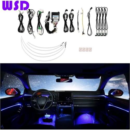 Car Ambient Light Suitable for Toyota Avalon Interior Lights Decoration Modification 64 Color Ambient Light Original Installatio