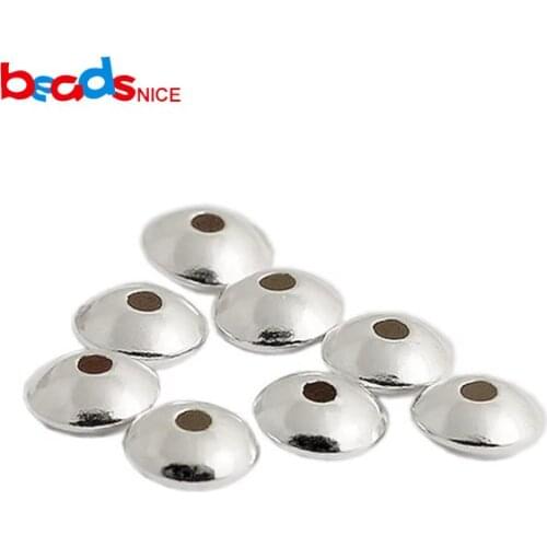 Beadsnice 925 sterling silver spacer beads hot sale abacus of diy jewelry accessory silver beads wholesale ID28478