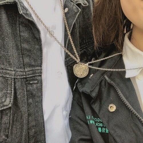 All The Way A Deer Have You Lovers Necklaces Men Women Best Friend Pendant Girlfriend Gift Sweater Chain 1 Pair Stitched Pattern