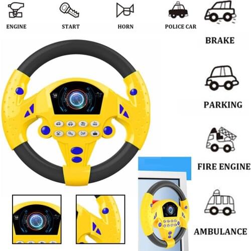 Electric Toy Musical Instruments for Kids Baby Steering Wheel Musical Developing Educational Toys Game Climbing Frame