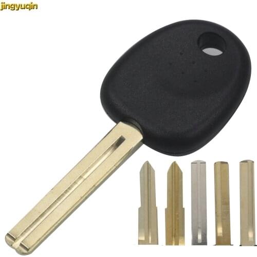 Jingyuqin Car Key Shell Case For Kia K2 Straight Installed Chip For Hyundai Reina Accent Sonata Elantra Transponder KeyFob Cover