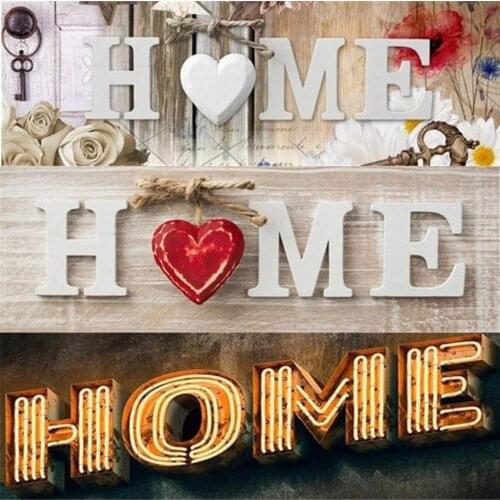 Top gift 5d diamond painting full home diamond embroidery full SET text "home" 5d diamond mosaic sale home decor wall sticker