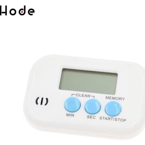 Magnetic LCD Digital Kitchen Countdown Timer Alarm with Stand White Kitchen Timer Practical Cooking Timer Alarm Clock