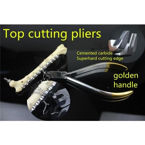 Medical orthopedic instrument Top cutting pliers stainless steel Wire cutter Cemented carbide DC dental Tail wire cutting forcep