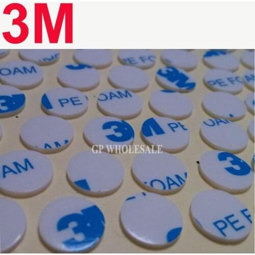 Spot Stock 3M 1600T Waterproof Car Double-Sided Self Adhesive Pe Foam Tape 20mm circle thin 1.1mm thickness round 2cm