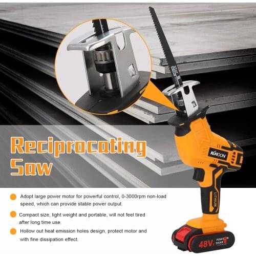 Multifunctional Reciprocating Outdoor Saber Saw Electric Power Tools for Cutting Wood Iron Sheet Plastics with Lithium Battery