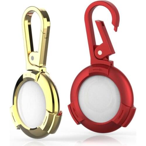 Fashion Metal Case Cover For AirTags Smart Bluetooth Tracker Metal Case For AirTag Locator Anti-lost Tracker Protective Cases