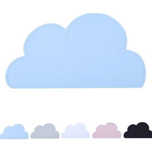 Cartoon Cloud Silicone Placemat Heat Resistant Plate Mat Children Bowl Coaster New