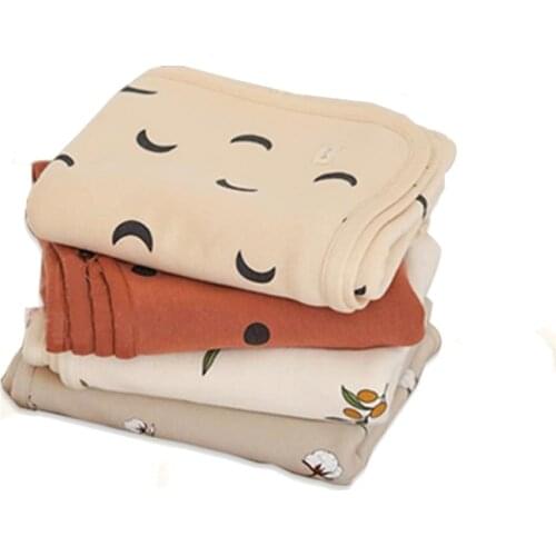 Newborn Baby Blankets Soft Organic Cotton Baby Blanket Muslin Swaddle Wrap Feeding Burp Cloth Towel Scarf Baby Stuff
