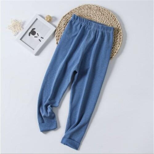 Boys Girls Sleepwear Pants Autumn Winter Kids Casual Cotton Home Wear Trousers For Baby Teens Underwear Clothes Children Pants