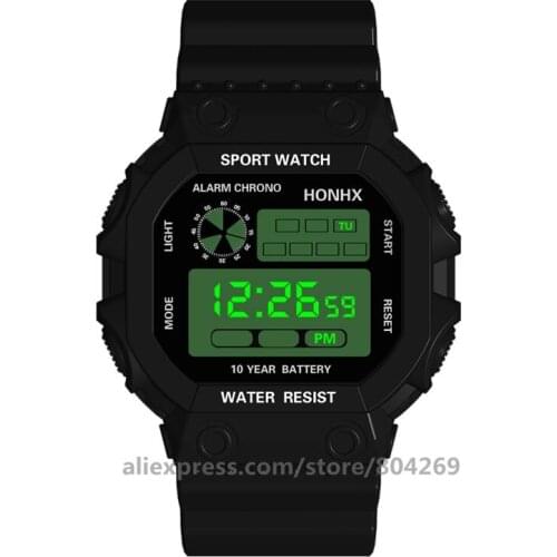 Wholesale men fashion LED sports watch foreign trade wristwatch kids led digital watch silicone Honhx 99