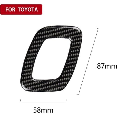Carbon Fiber Car Passenger Seat Adjustment Switch Cover Trim for Toyota Camry 2018-2019 Car Styling Accessories