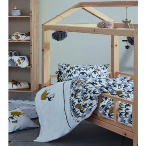 Pingu Baby Duvet Cover Set White Cotton Easy to Iron Our uct is made of 100% Organic Cotton 83 wire threads in 1cm2