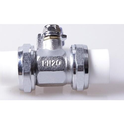 Supply PPR ball valve / cube PPR ball valve / all copper cube PP-R ball valve can be branded (blue red handle optional
