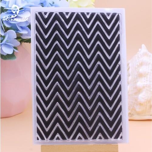 Alinacutle Clear Stamps Wave Background DIY Scrapbooking Card Album Paper Craft Rubber Transparent Silicon Stamps