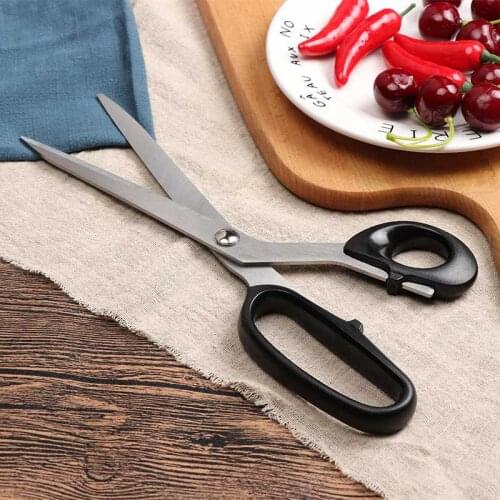 Pulaqi Vintage Stainless Steel Professional Tailor Scissors Upholstery Tool Textile Leather Denim Cutter Sewing Accessories
