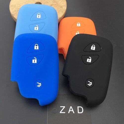 ZAD 3button Silicone car key cover Protection Case for Lexus CT200h ES 300h IS250 GX400 RX270 RX450h RX350 LX570 Key