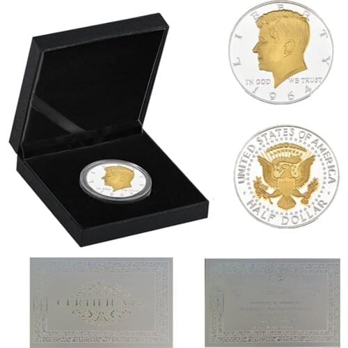 United States 1964 John Kennedy Silver US Coins Collectibles For Gifts W/ Luxury Box