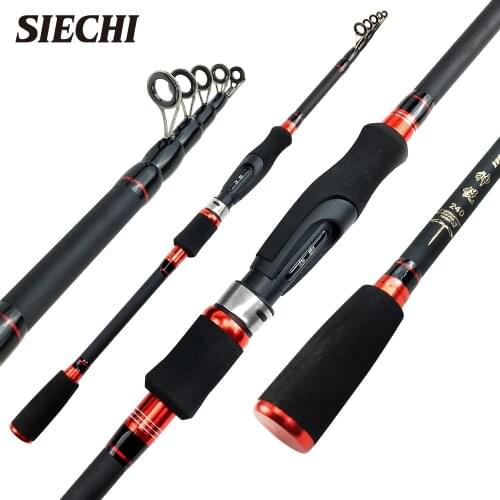1.8M-2.7M Carbon Fiber Telescopic Fishing Rod Non-slip Power Hand Fishing Tackle Lure Fishing Rod for Carp Striped Bass