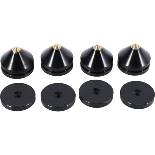 1 Sets Speaker Loudspeaker Spikes Stand Feets Audio Speaker Repair Parts Turntable DIY Speaker Stand Shock Pin Nails and Pads Ac