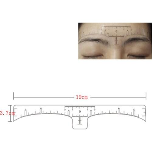 10/50/100 Pcs Disposable Accurate Ruler Permanent Makeup Tebori Eyebrow Shaping Tools Tattoo Measurement Rulers Sticker