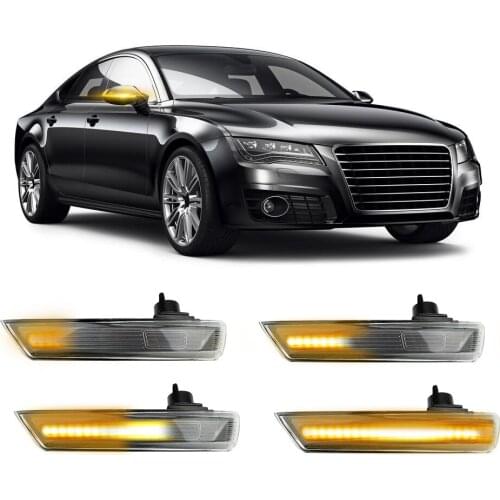 2Pcs LED Dynamic Turn Signal Light Flowing Side Wing Rearview Mirror Indicator Blinker Repeater Light