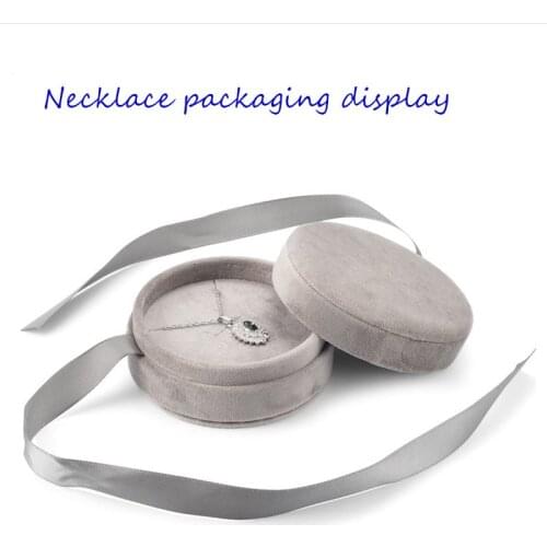 4Colors Velvet Ribbon Jewelry Organizer Box Engagement Ring For Earrings Necklace Display Wedding Christmas Gifts Packaging Case