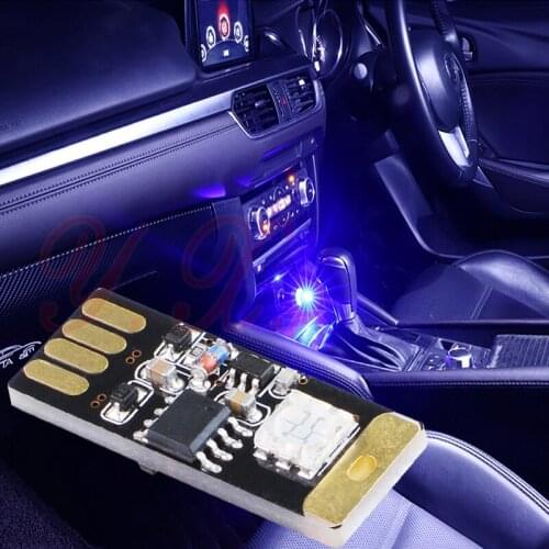 50PCS Car Interior Atmosphere Lights Decorative Lamp USB RGB Color Music Led Sound Control Lamp Car-Styling