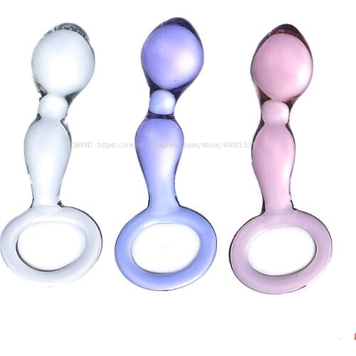 Self Comfort Transparent Anal Butt Plug with Ring