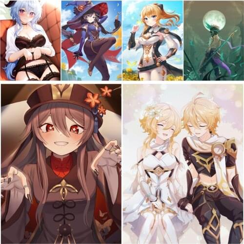 Anime Cartoon Girl Poster Home Decor DIY 5D Diamond Painting Diamond Mosaic Diamond Embroidery Home Decor Cross Stitch Kits