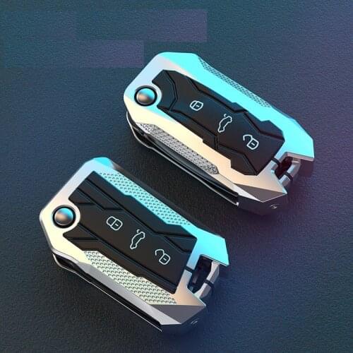Car Zinc Alloy Key Case Holder For VW Passat B8 CC Polo Tiguan Golf 7 MK4 For Skoda A7 A5 Octavia Superb Yeti Seat Ateca Leon