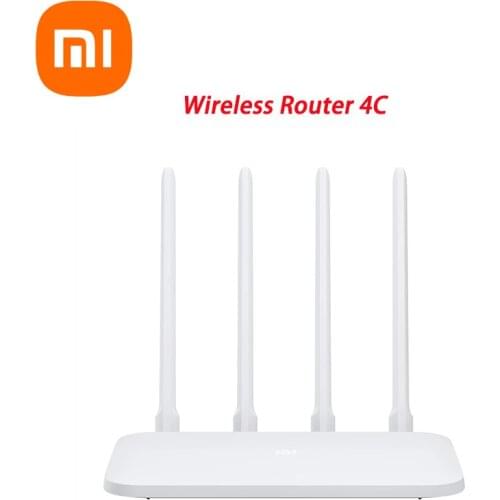 Xiaomi Mi Wireless Router 4C Smart Control 64MB 2.4G 300Mbps with 4 High-gain Antennas for Home/Office High Speed Wide Coverag