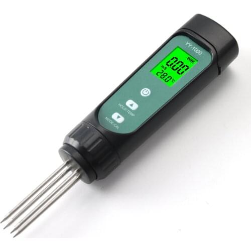 3-In-1 Digital Soil Tester Soil Plant EC Moisture Temperature Meter Hygrometer Gardening Potted Soil Testing Instrument LED
