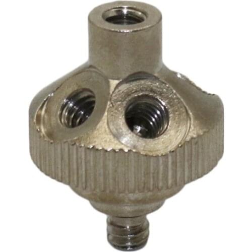 Humidification mist nozzle holder with 5 sites for misting cooling system Brass Atomizing Nozzle Connectors 2 Pcs