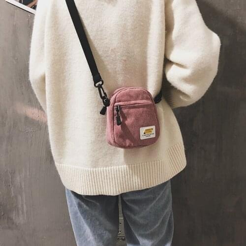 Mini Canvas Crossbody Shoulder Bags for Women 2020 Cotton Cloth Womens Small Lady Fabric Bag Handbags Flap Phone Bag