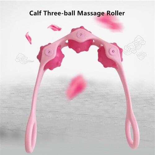 Thigh Calf 3 Ball Floating Massage Roller For Arm Leg Neck Muscle Relax Fitness Gym Yoga Pilates Sports Fat Reduction Massager