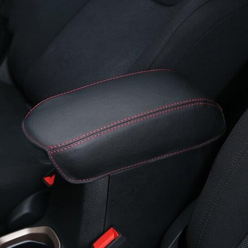 KOUVI Super fiber Leather Car Armrest Cover Pad Console Arm Rest Pad Accessories For jeep renegade