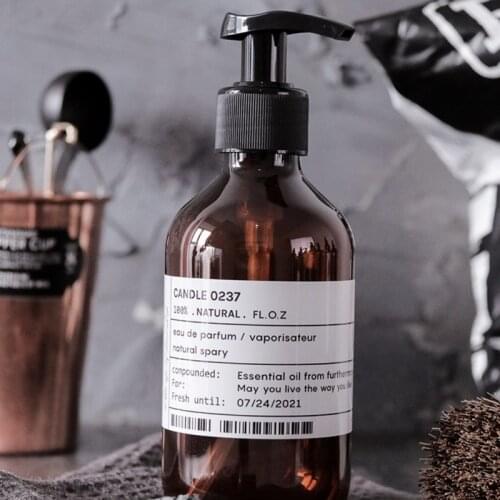 Body Soap Empty Bottle Bathroom Shampoo Bottle Plastic Soap Dispenser Bottle Large-capacity Press Type Lotion 300/500ml