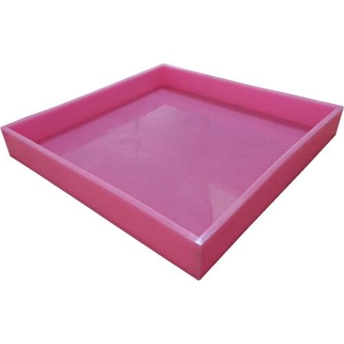 Size 400*400*50 mm Square Silicone Liner Silicone Slab Mold for CP Bar Soap Making Decorating Epoxy Resin Crafts Silicone Molds