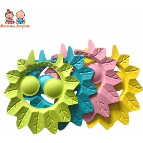 1pc/lot Childrens Maple Leaf Shower Cap Baby Shampoo Baby Shampoo Cap Waterproof Cap Shower Cap Adjustable