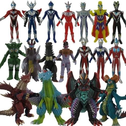 Ultraman Battle Kaiju Soft Glue Monster Thunder Killer Gomora Tyrant Golza Taro Model Figures Kids Christmas Gifts Altman