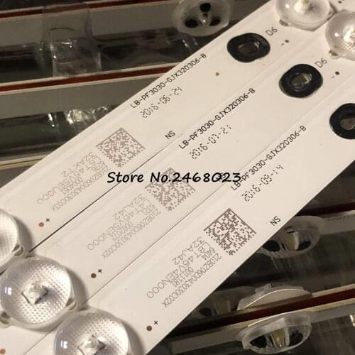 LED Backlight strip 6 Lamp For 32"TV T3250MD 32PHF3611 32PFL3046 32PHF5311 32PHF360 32PHF5301 32PHF5361 GJD320306002-X2 MS-L2083