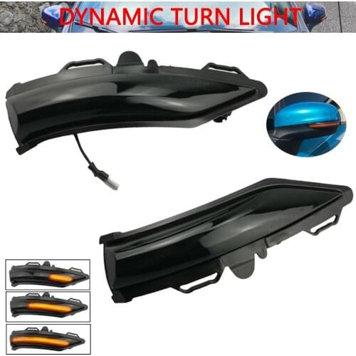 Dynamic Blinker LED Side Wing Flowing Turn Signal Light Side Lamp Arrow For Ford Fiesta ST Line MK8 2018 2019 PUMA 2020