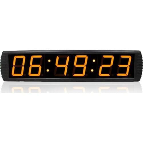 LED digital factory wall clock, electronic large clock with countdown and stopwatch