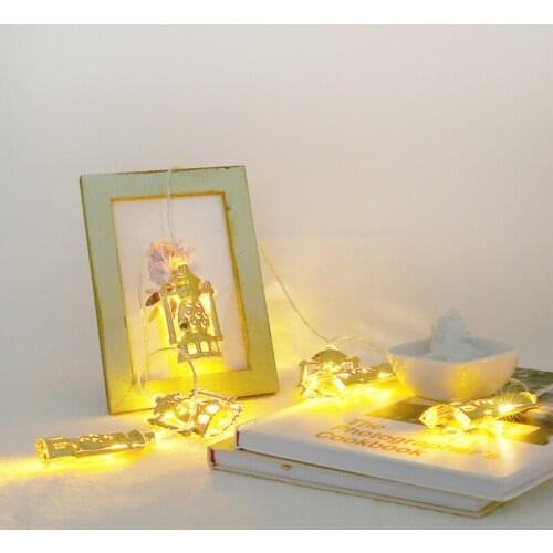 Led Moon Star Castle Led Light String Eid Mubarak Ramadan Home Decoration Ramadan Kareem Eid Lantern Gifts Oil Lamp Light String