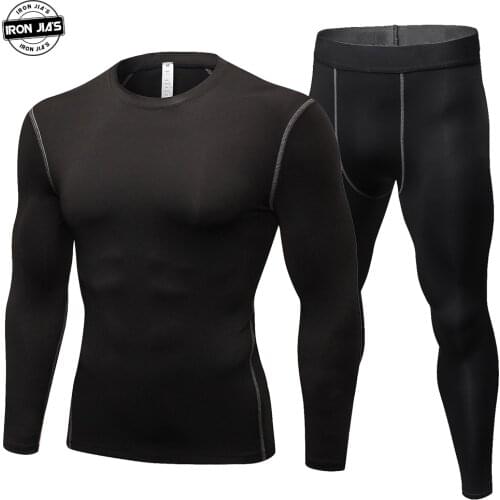 Motorcycle Mens Underwears sets Sport Breathable Quick drying Base Layers Tight Long Tops & Pants Sportswear Underwear