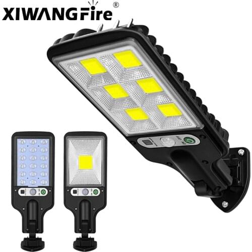 Solar Street Lights Outdoor Solar Lamp 6 COB Night Light Waterproof Motion Sensor Security Lighting for Garden Patio Path Yard