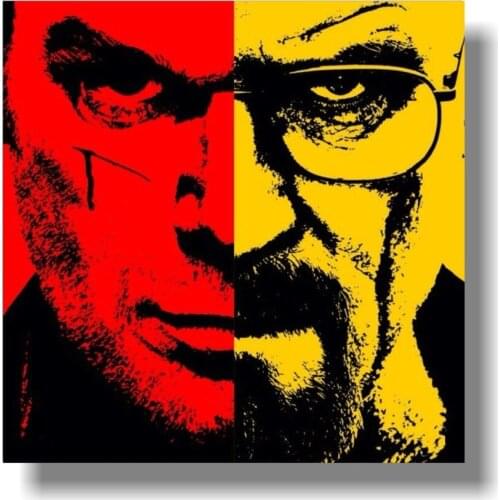 Vintage USA Movie poster silk Paper Poster breaking Bad Movie drawing Home decor 60*110 cm